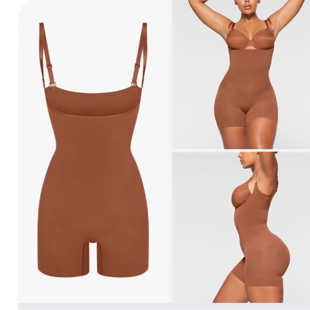 NEW! SKIMS SEAMLESS SCULPT OPEN BUST SHORTIE BODYSUIT SIZE 2X